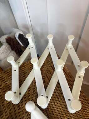 Vintage Plastic Accordion Wall Hook